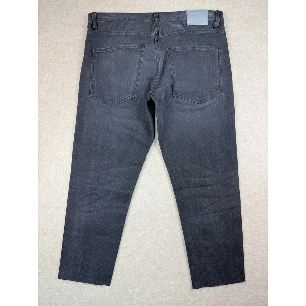 6397‎ Jeans Women's Size 28 Charcoal Black Baggy Mid Rise Dark Wash Made in USA